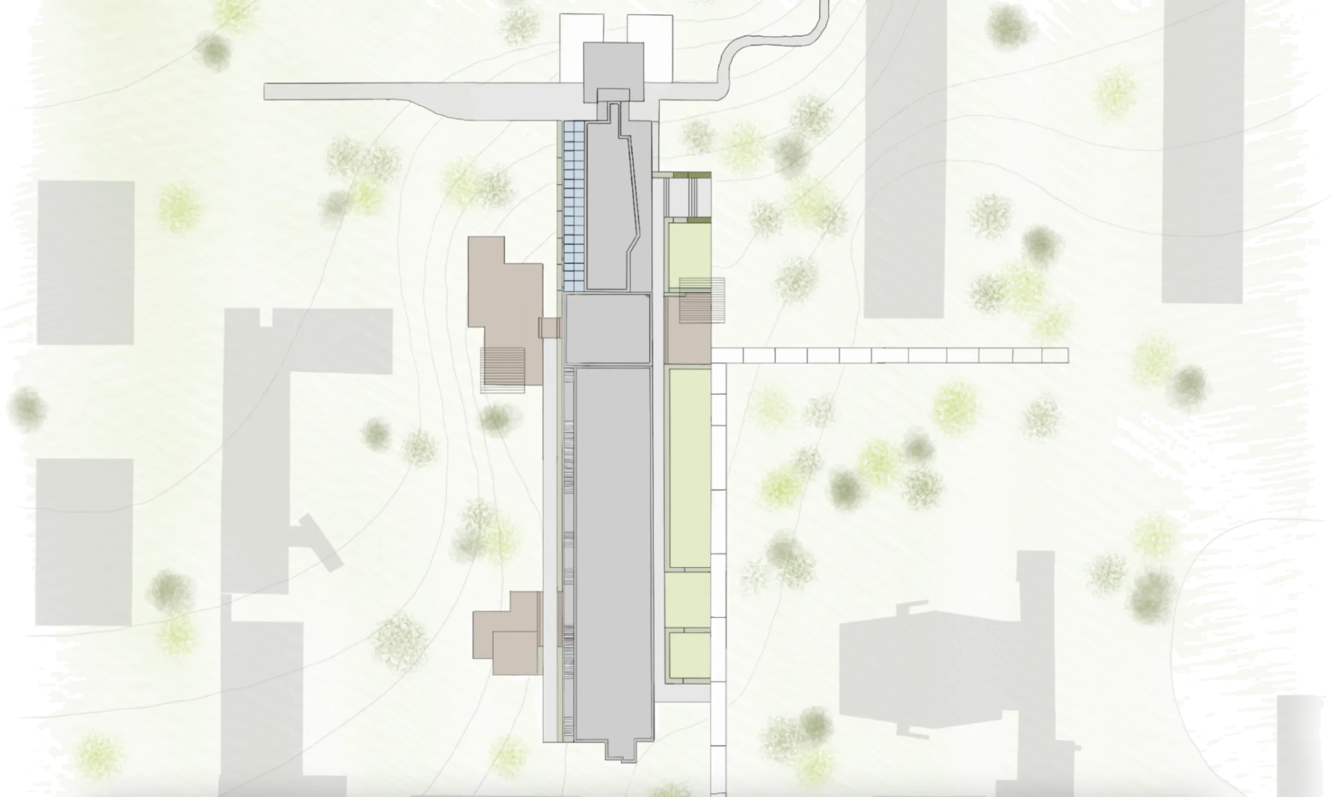 Plan de masse du campus