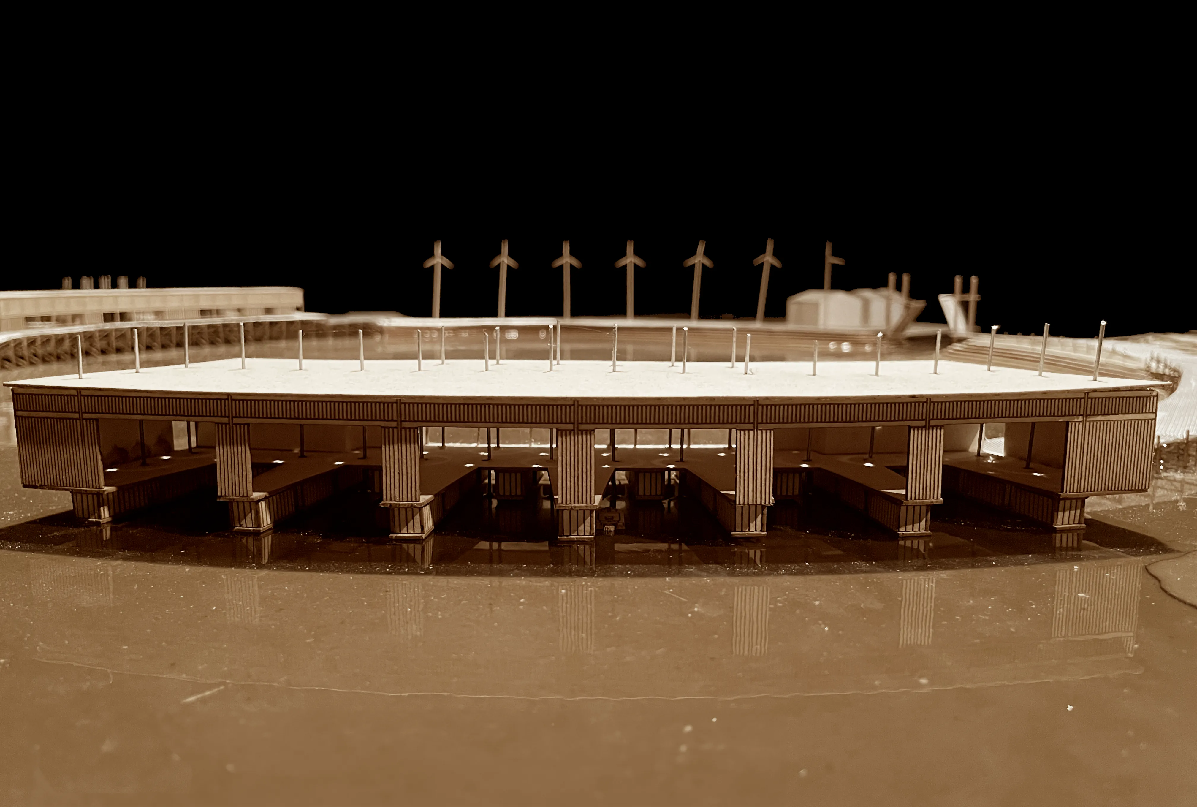 La gare lagunaire flottante