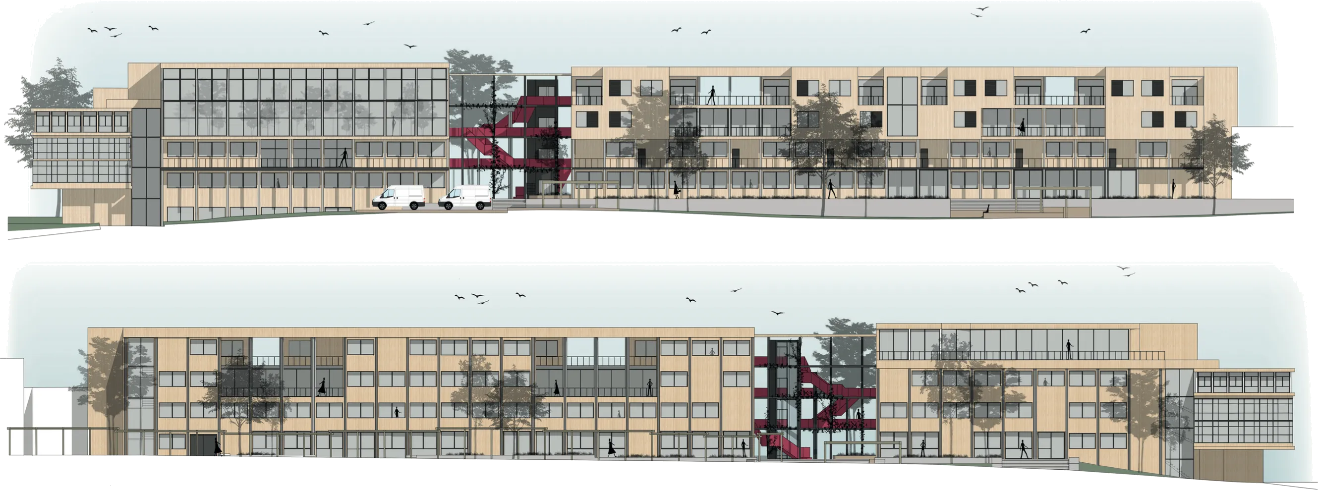 Façades nord et sud