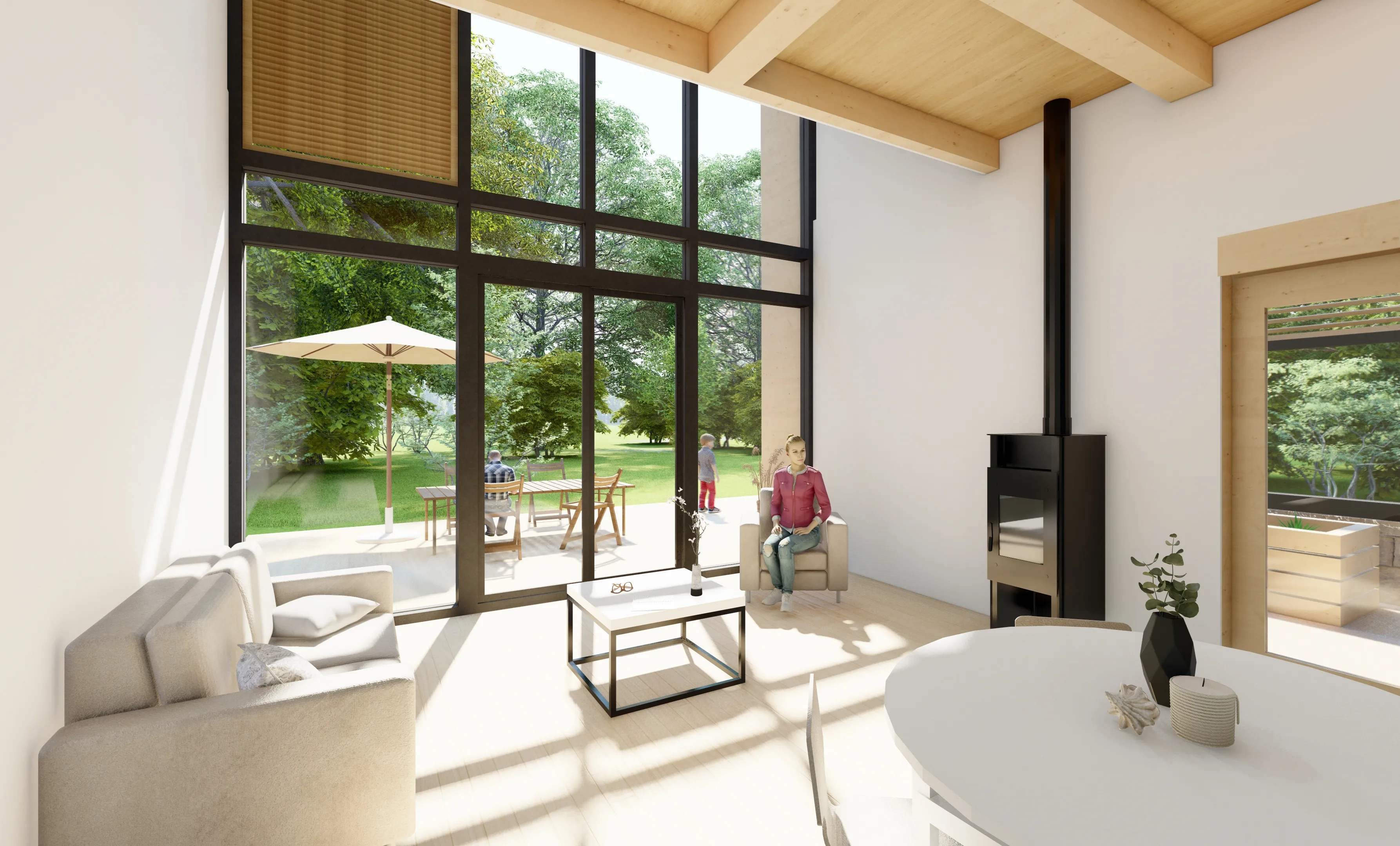 Depuis le jardin